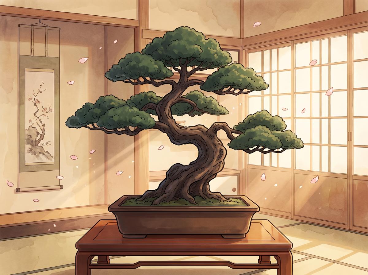 高清动漫植物视频-盆景艺术视频演示